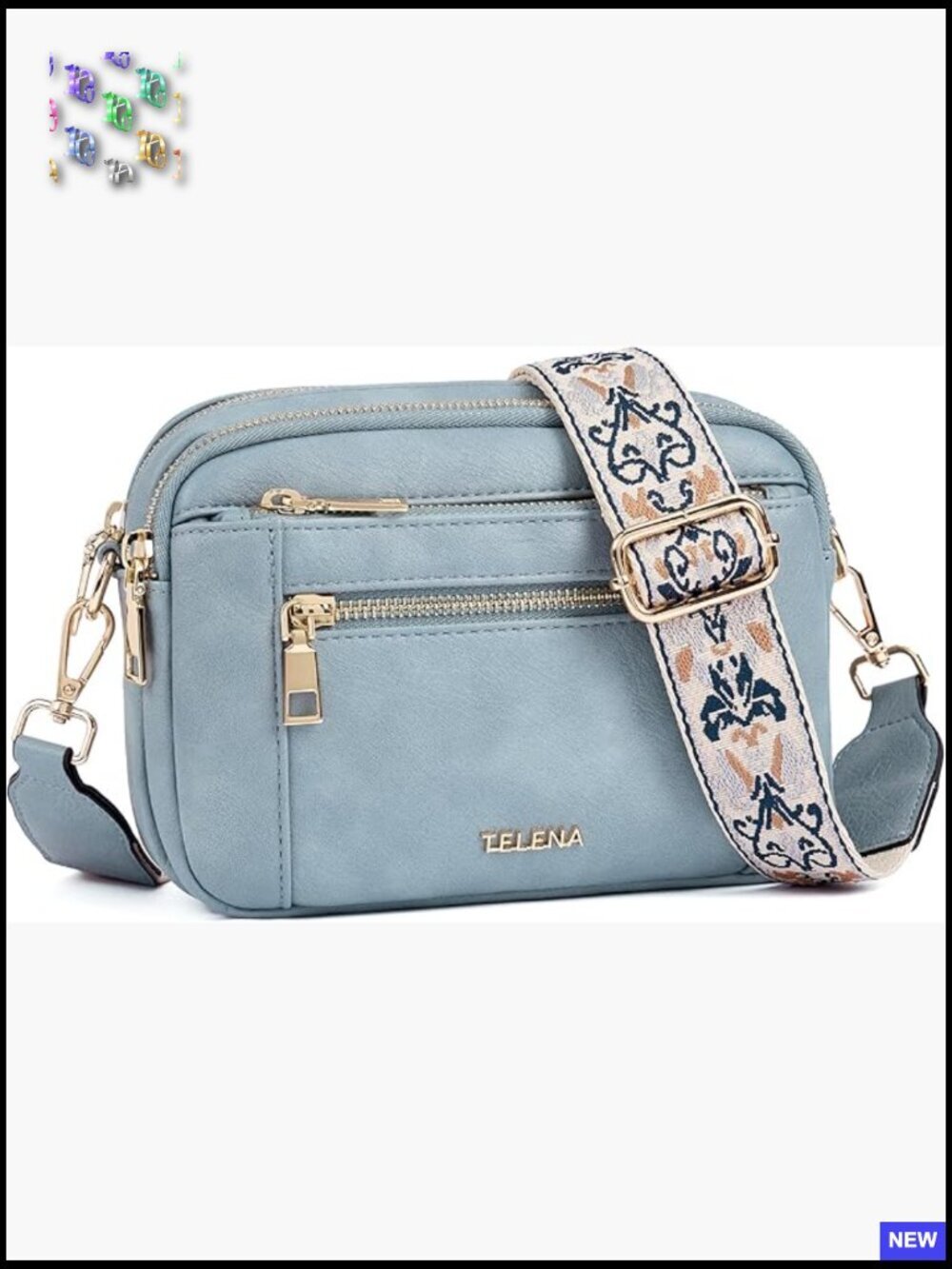 Small Vegan Leather Crossbody Purse with Adjustable Wide Strap for Daily Use